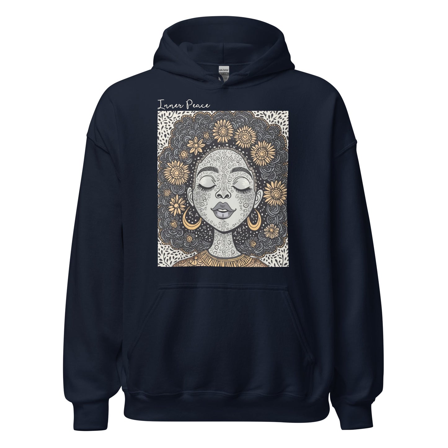 Inner Peace Hoodie – Spiritual & Artistic Streetwear - RegSmegLifeVibes Hoodie