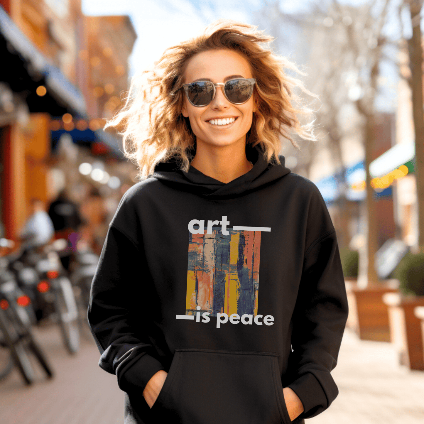 Art is Peace Hoodie - RegSmegLifeArtsy