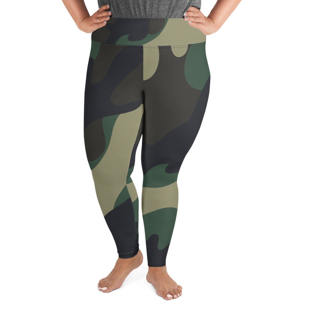 Camouflage Plus Size Leggings - RegSmegLifeAll - Over Leggings