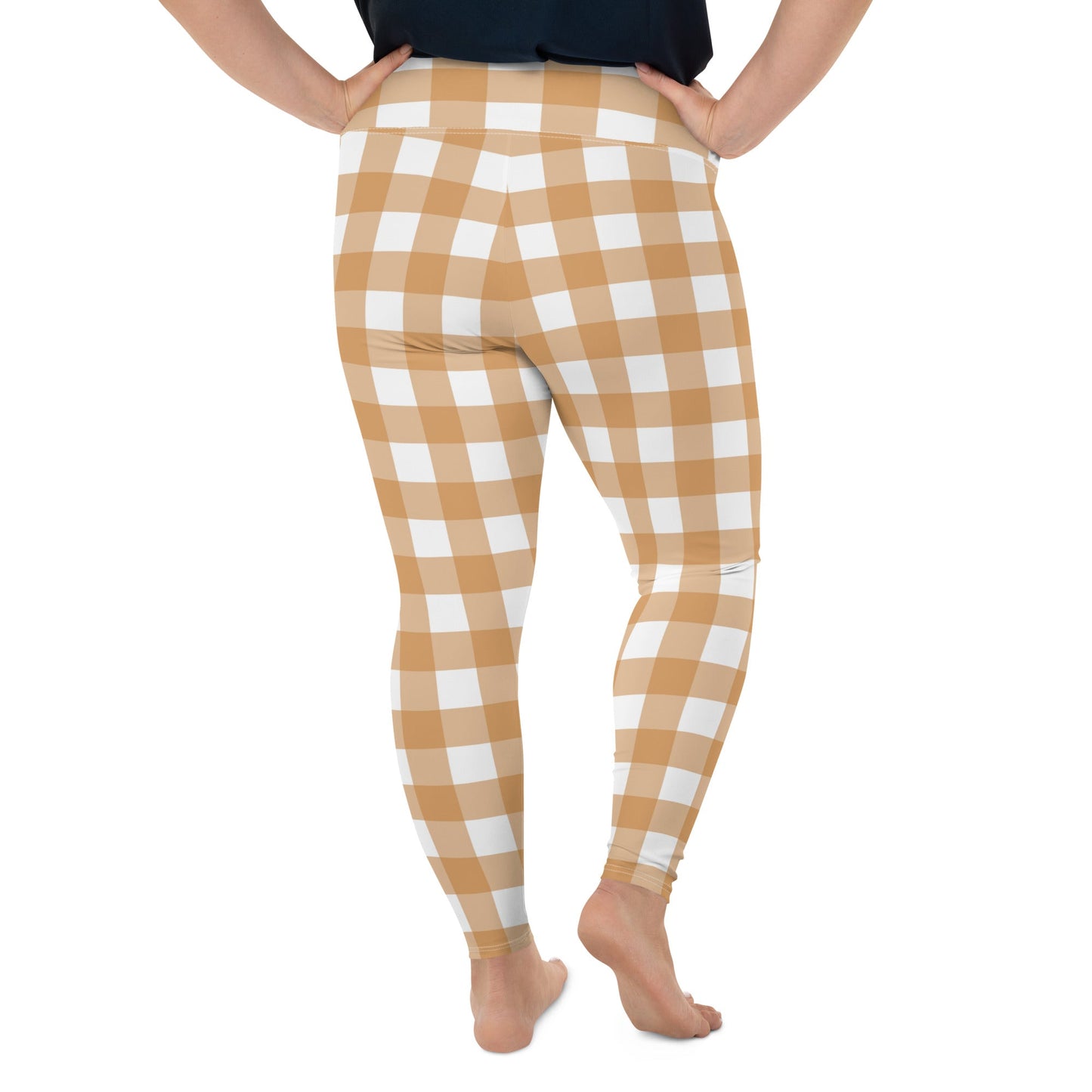 Country Chic Pattern Plus Size Leggings - RegSmegLifeAll - Over Leggings