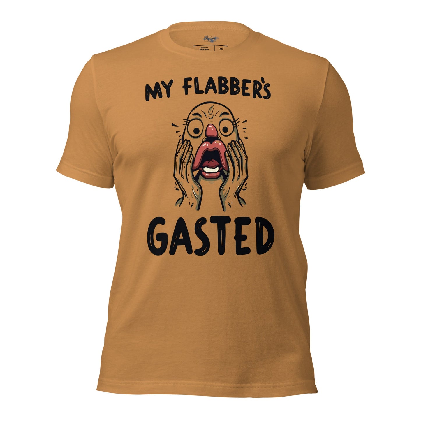 Flabbergasted T-Shirt | My Flabber's Gasted Funny Tee - Toast - RegSmegLifeVibes Tee