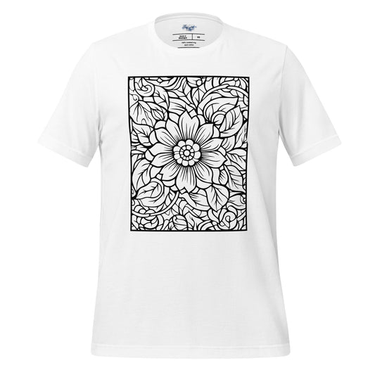 Floral Mandala "Color Me" Tee - RegSmegLifeColor Me