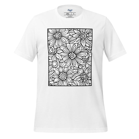 Floral Mandala "Color Me" Tee - RegSmegLifeColor Me