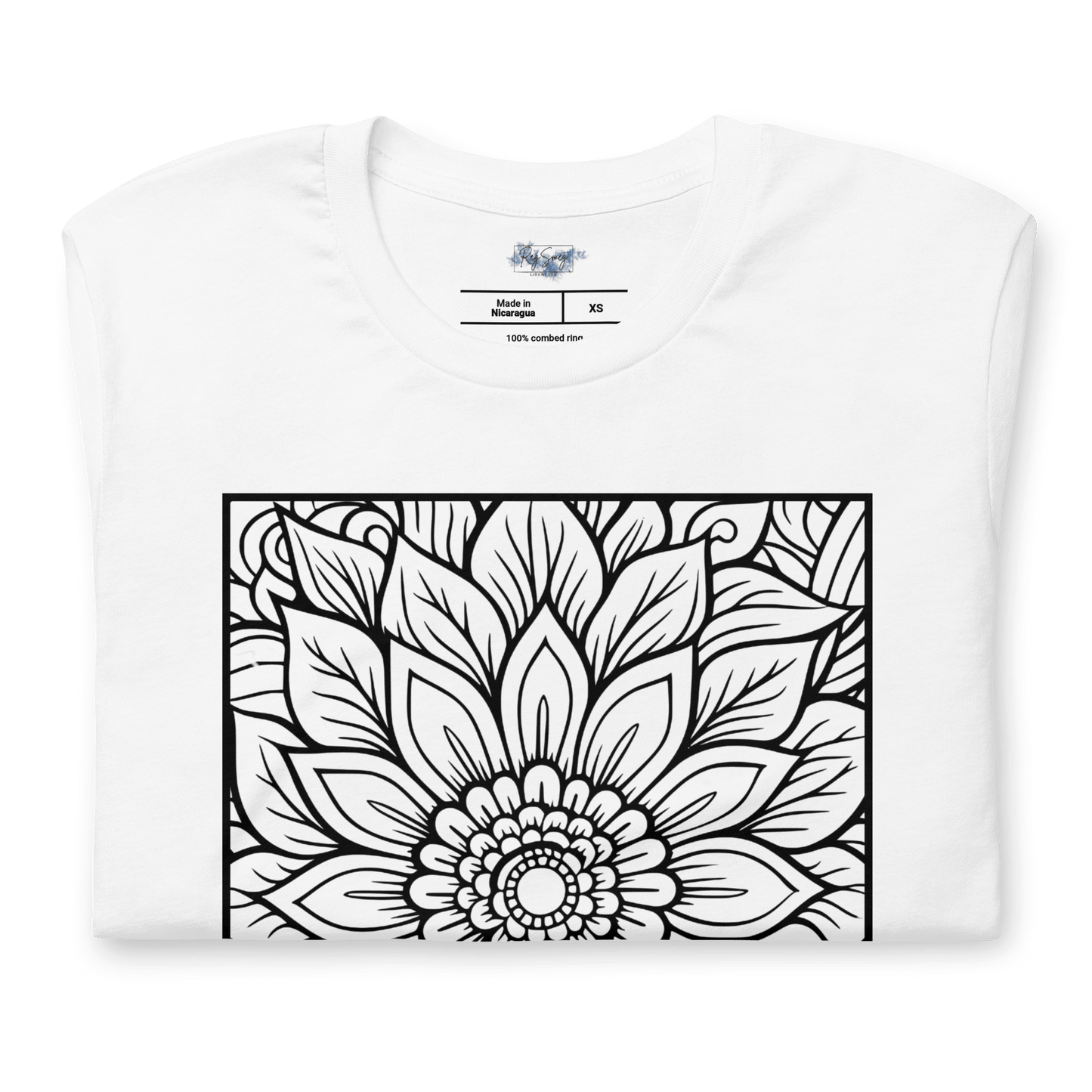 Floral Mandala "Color Me" Tee - RegSmegLifeColor Me