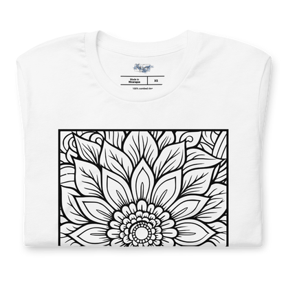 Floral Mandala "Color Me" Tee - RegSmegLifeColor Me