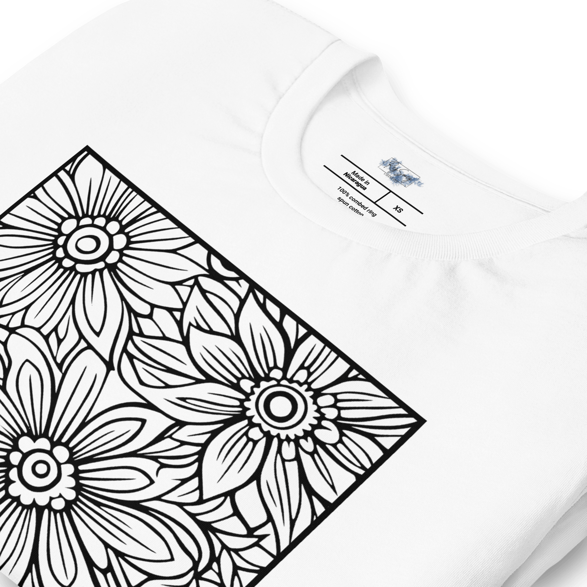 Floral Mandala "Color Me" Tee - RegSmegLifeColor Me