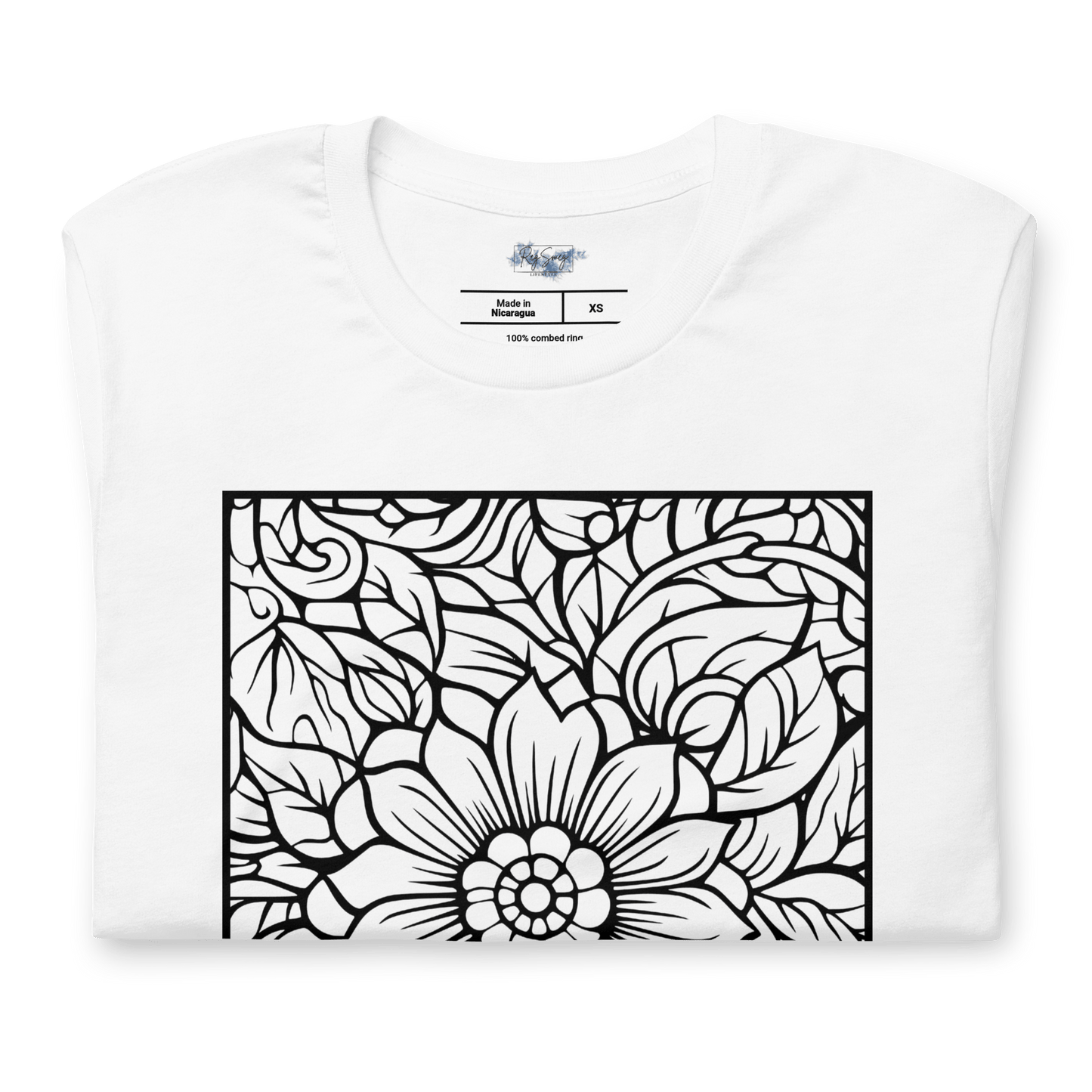 Floral Mandala "Color Me" Tee - RegSmegLifeColor Me