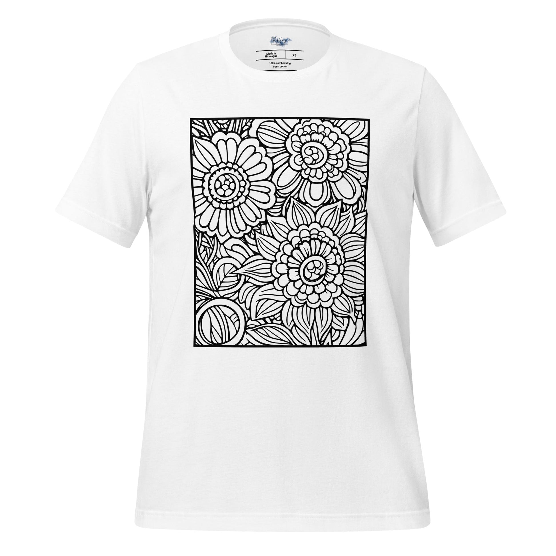 Floral Mandala "Color Me" Tee - RegSmegLife