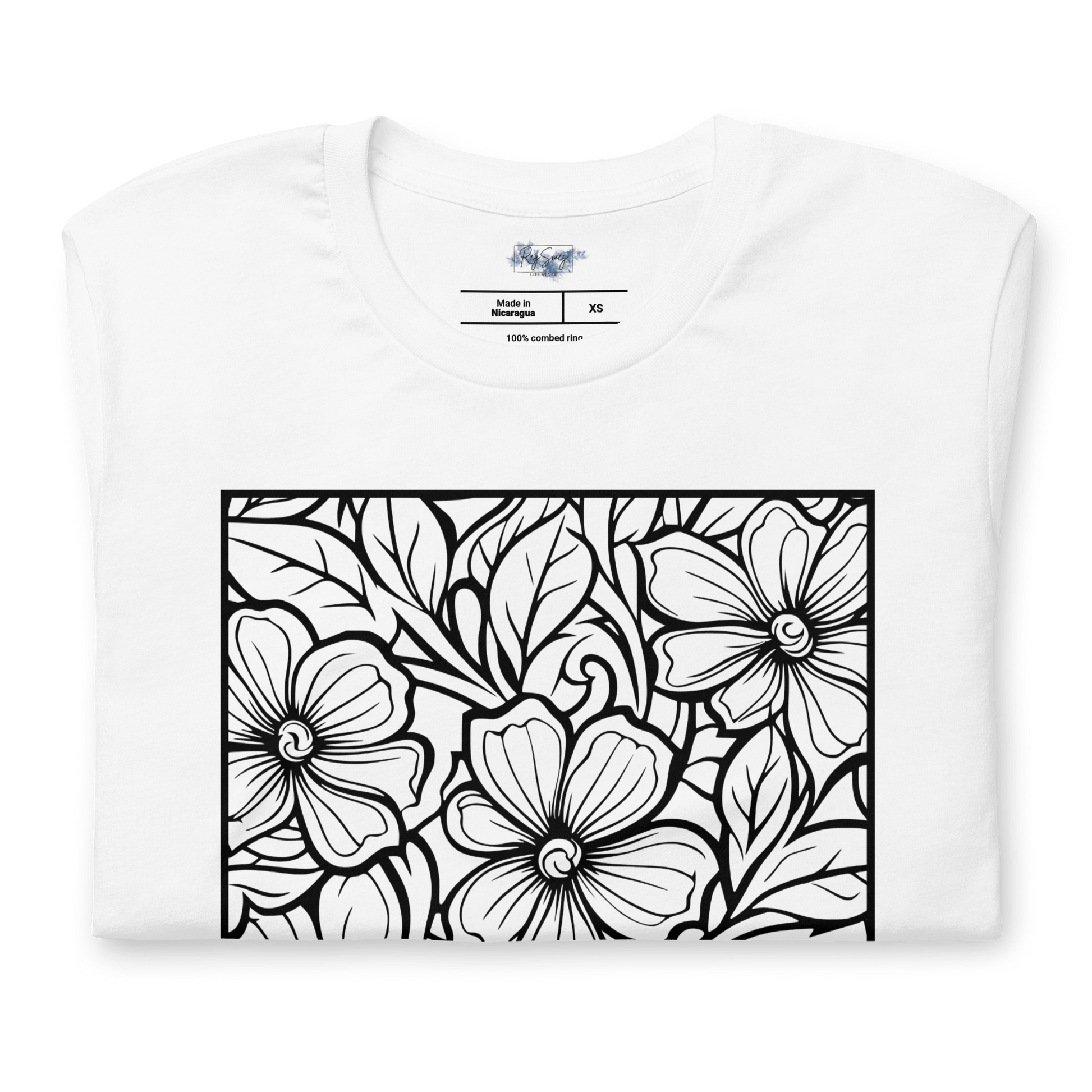 Floral Mandala "Color Me" Tee - RegSmegLifeColor Me