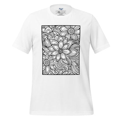 Floral Mandala "Color Me" Tee - RegSmegLifeColor Me