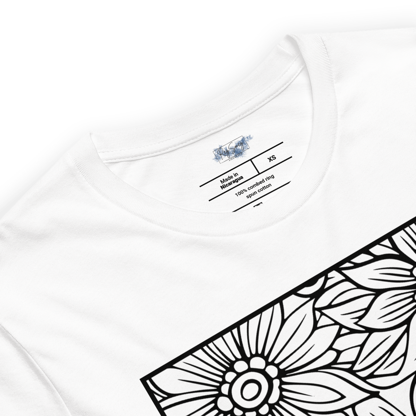 Floral Mandala "Color Me" Tee - RegSmegLifeColor Me