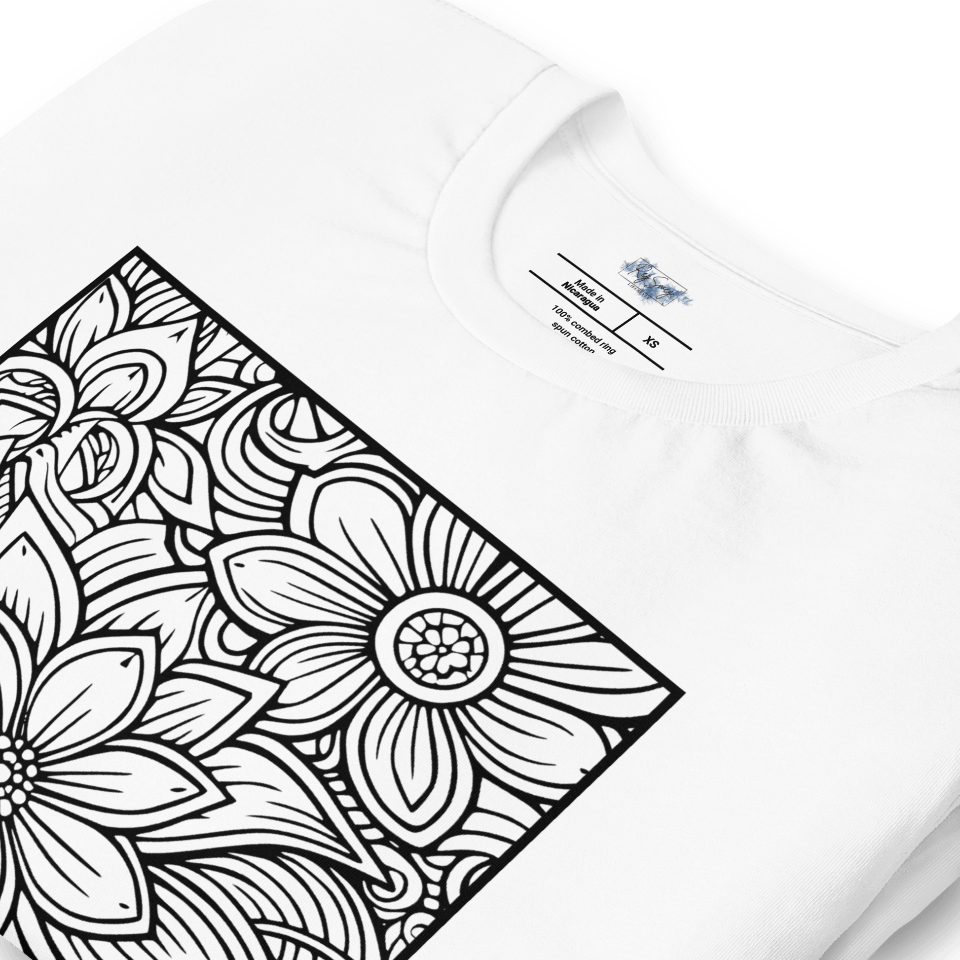 Floral Mandala "Color Me" Tee - RegSmegLifeColor Me