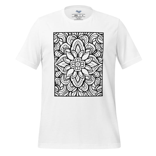 Floral Mandala "Color Me" Tee - RegSmegLifeColor Me