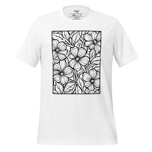 Floral Mandala "Color Me" Tee - RegSmegLifeColor Me