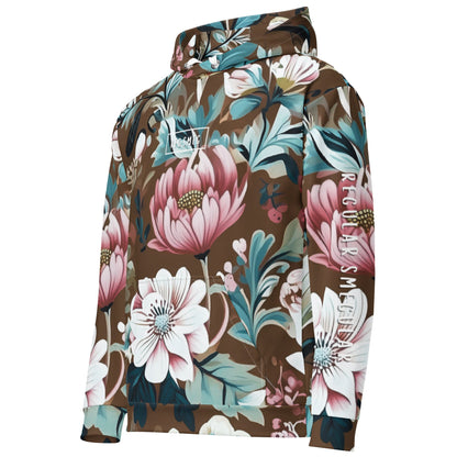 Floral Reg Smeg Hoodie | Regular Smegular Left Arm Print - RegSmegLifeFloral