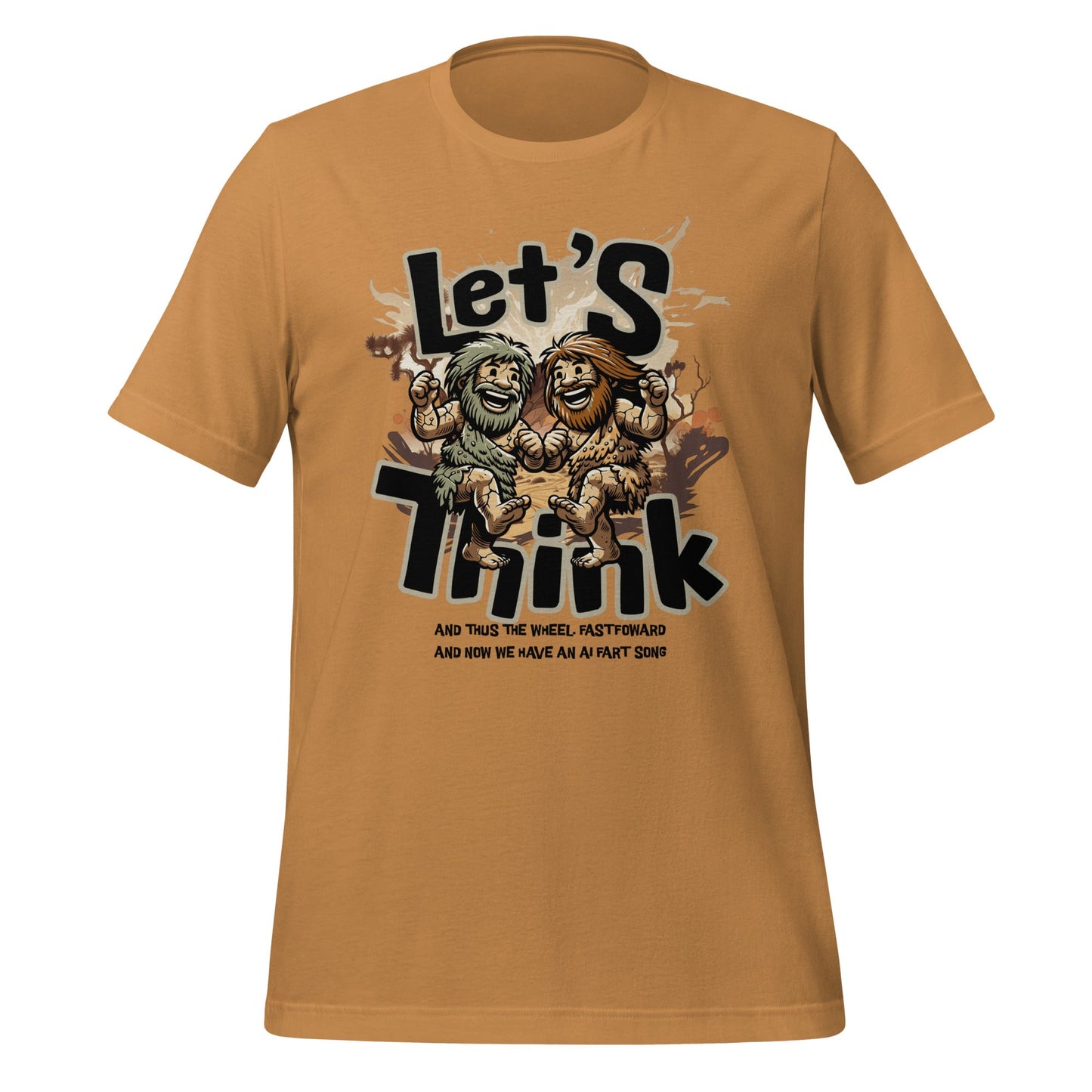 Let's Think Cave Men Tee - RegSmegLifeFunny/Trendy