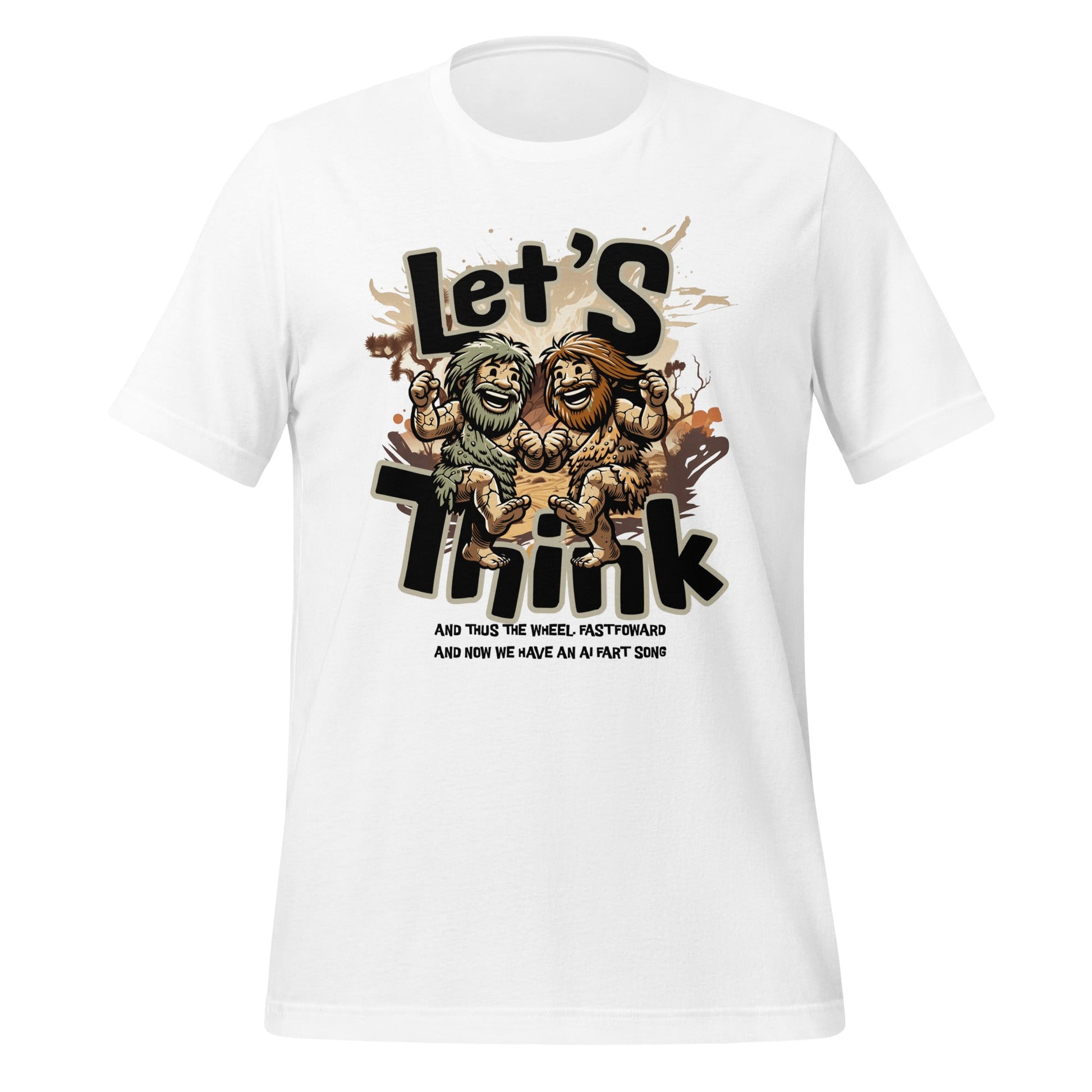 Let's Think Cave Men Tee - RegSmegLifeFunny/Trendy