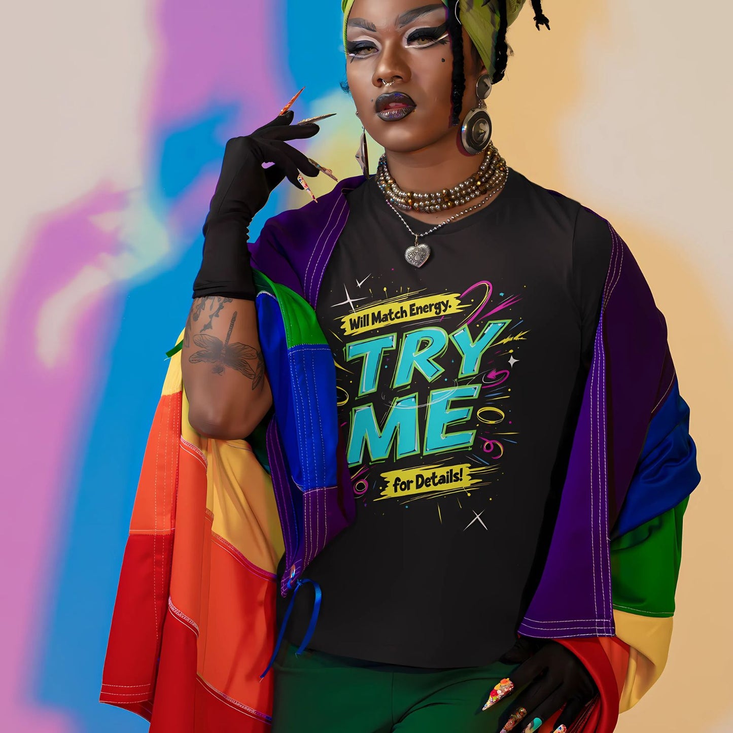 Match Energy - Try Me Tee - RegSmegLifeVibes Tee