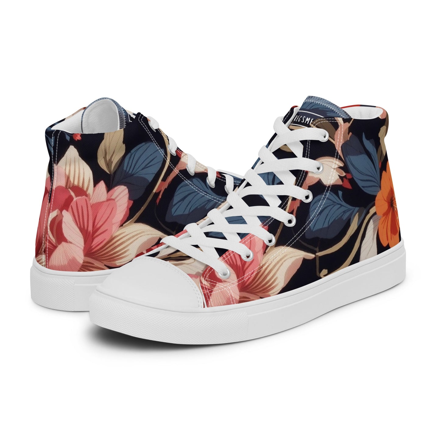 Men's High Top Canvas Floral I - RegSmegLife