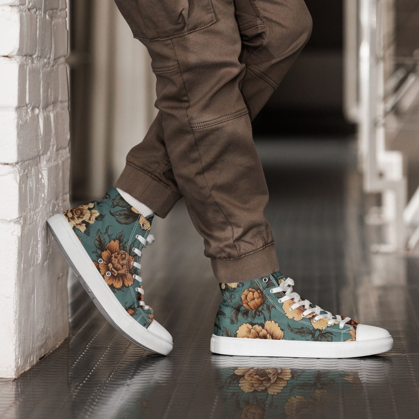 Men’s High Top Canvas Florral II - RegSmegLifeMen Shoes