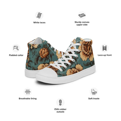 Men’s High Top Canvas Florral II - RegSmegLifeMen Shoes