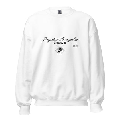 Minimalist Luxe Brand Sweatshirt | Sophisticated Comfort - White - RegSmegLife