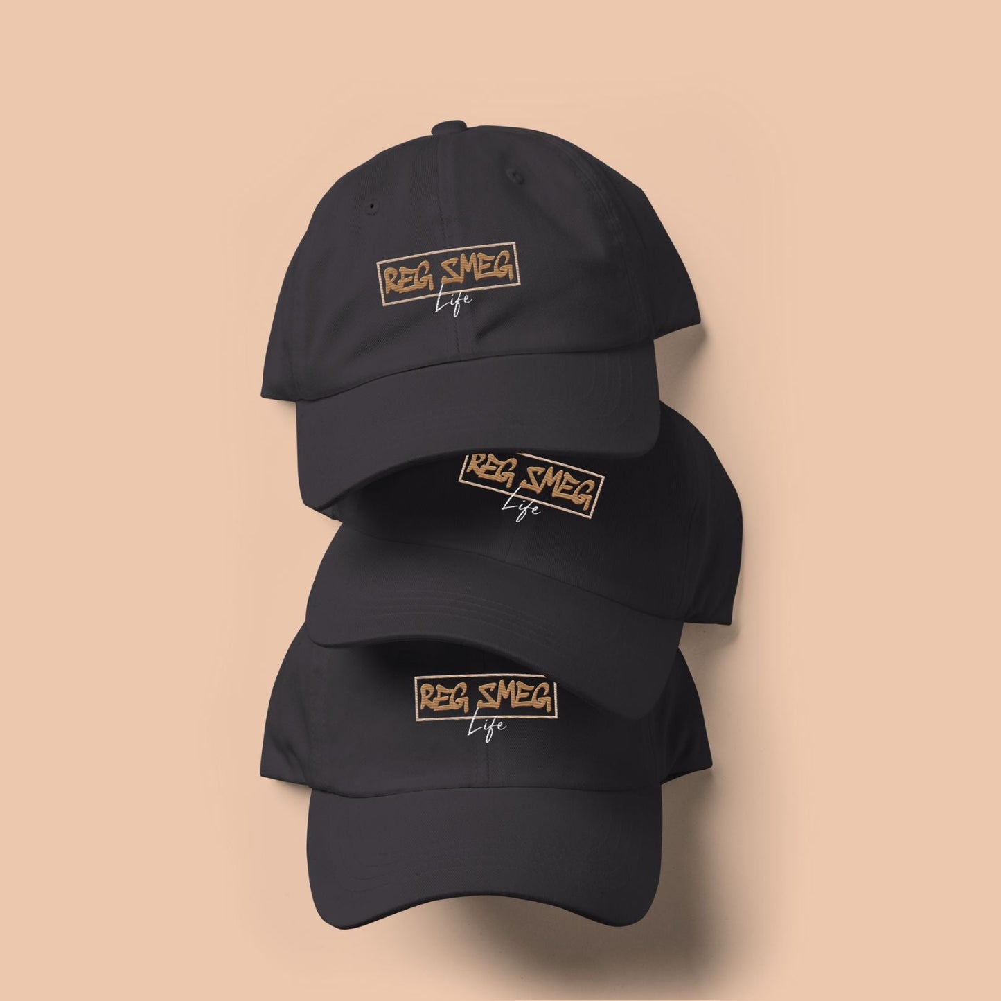 Reg Smeg Dad Hat - Dark Grey - RegSmegLifeBrand Merch