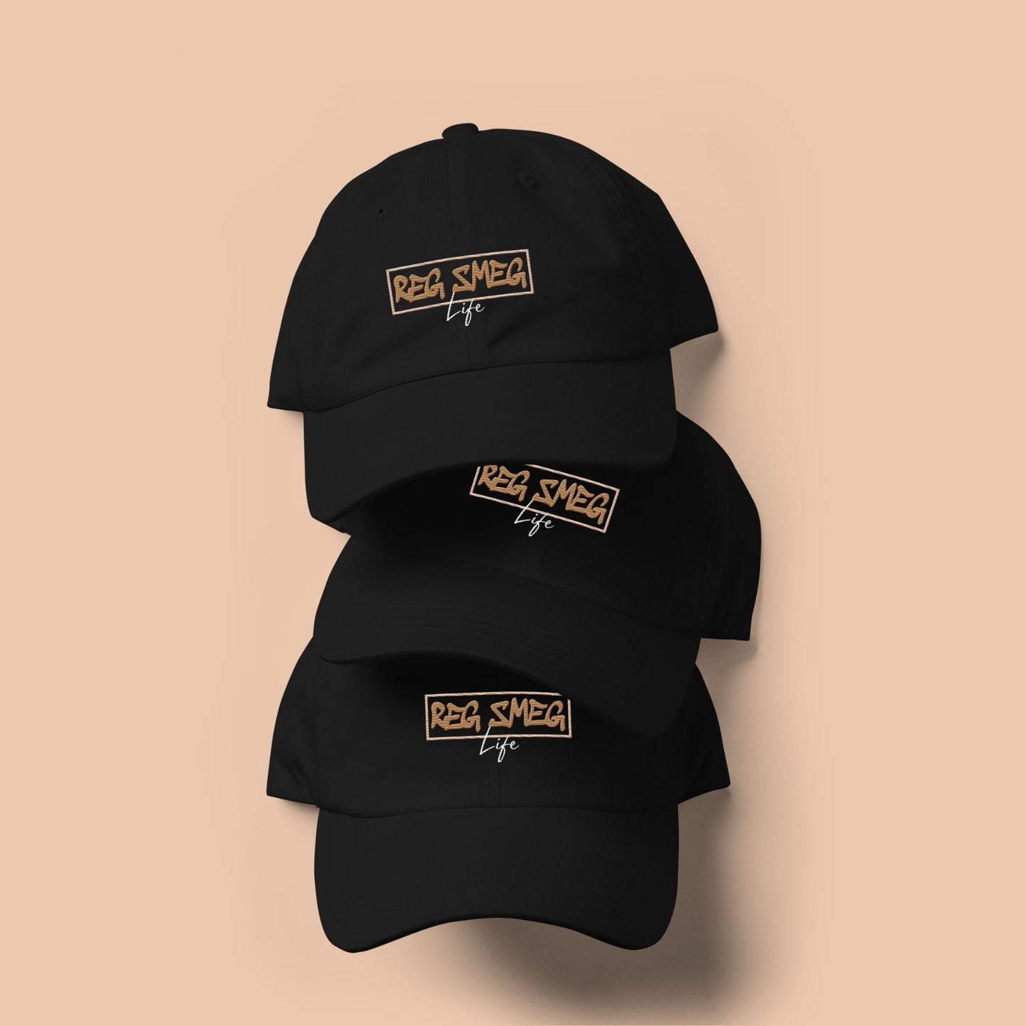 Reg Smeg Life Dad Hat - Black - RegSmegLifeBrand Merch