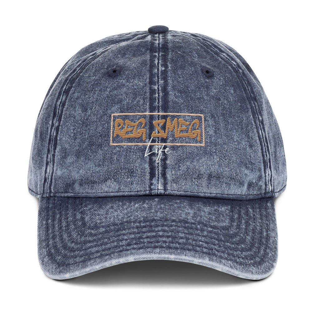 Reg Smeg Vintage Cap - Denim - RegSmegLifeTextured