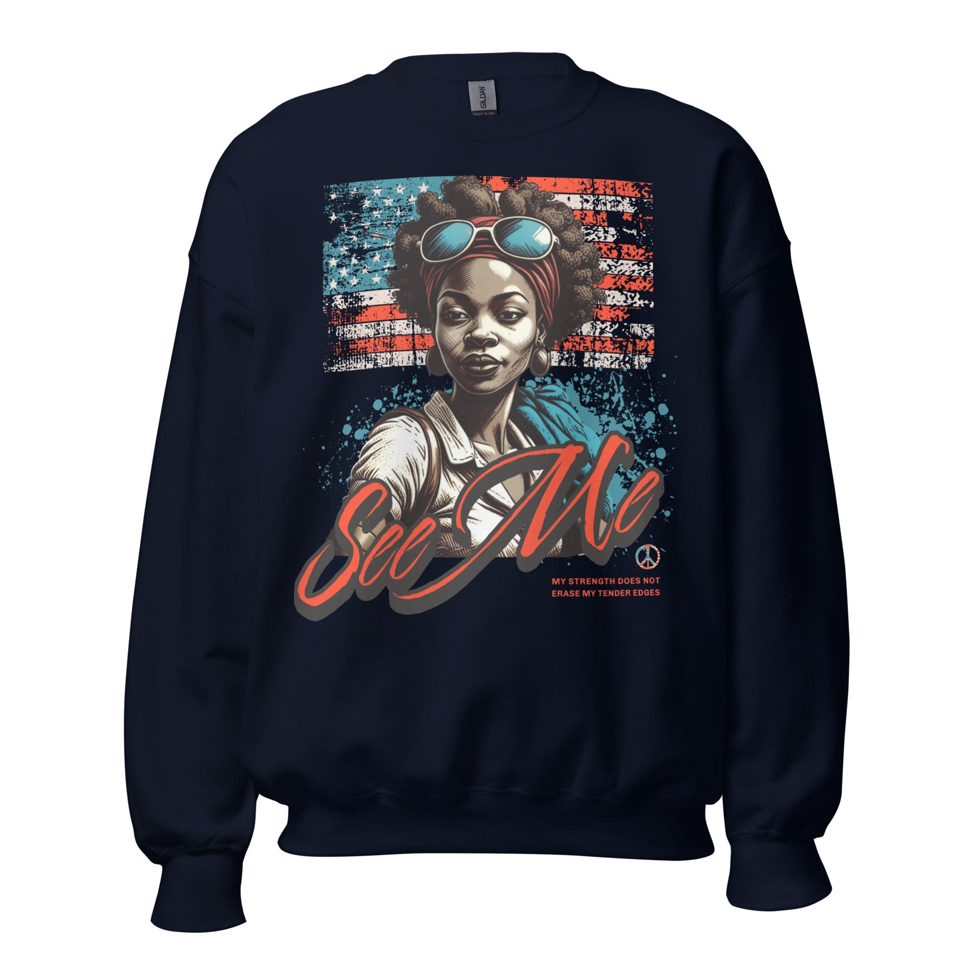 See Me Sweatshirt – Strength and Style Combined - RegSmegLifeVibes Sweatshirt