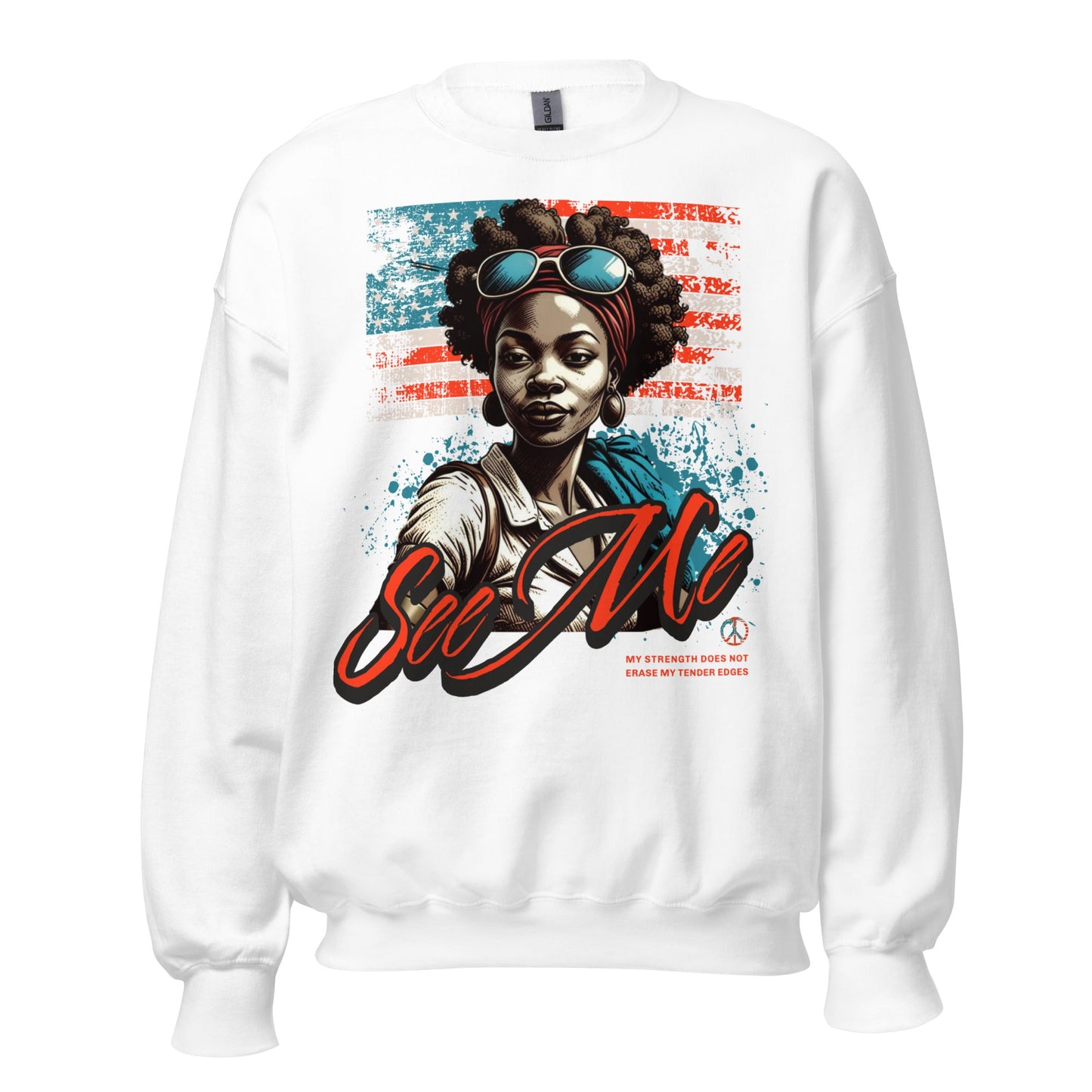 See Me Sweatshirt – Strength and Style Combined - RegSmegLifeVibes Sweatshirt