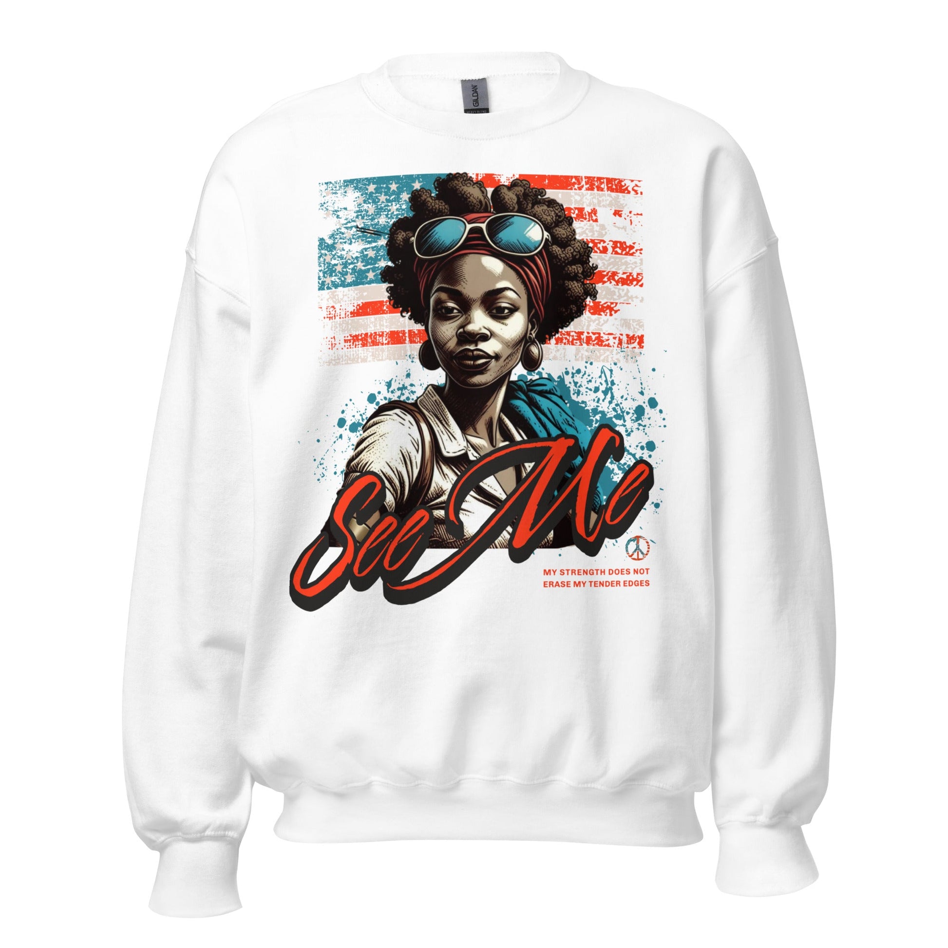 See Me Sweatshirt – Strength and Style Combined - RegSmegLifeVibes Sweatshirt