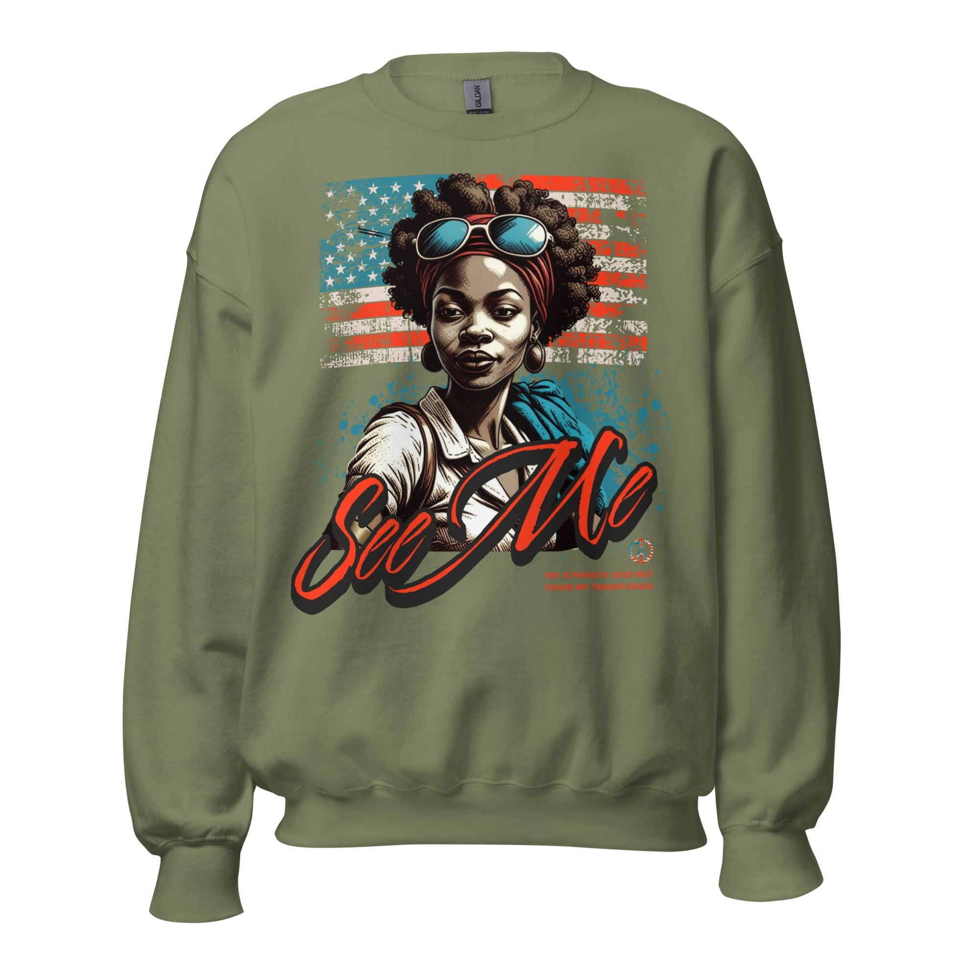 See Me Sweatshirt – Strength and Style Combined - RegSmegLifeVibes Sweatshirt