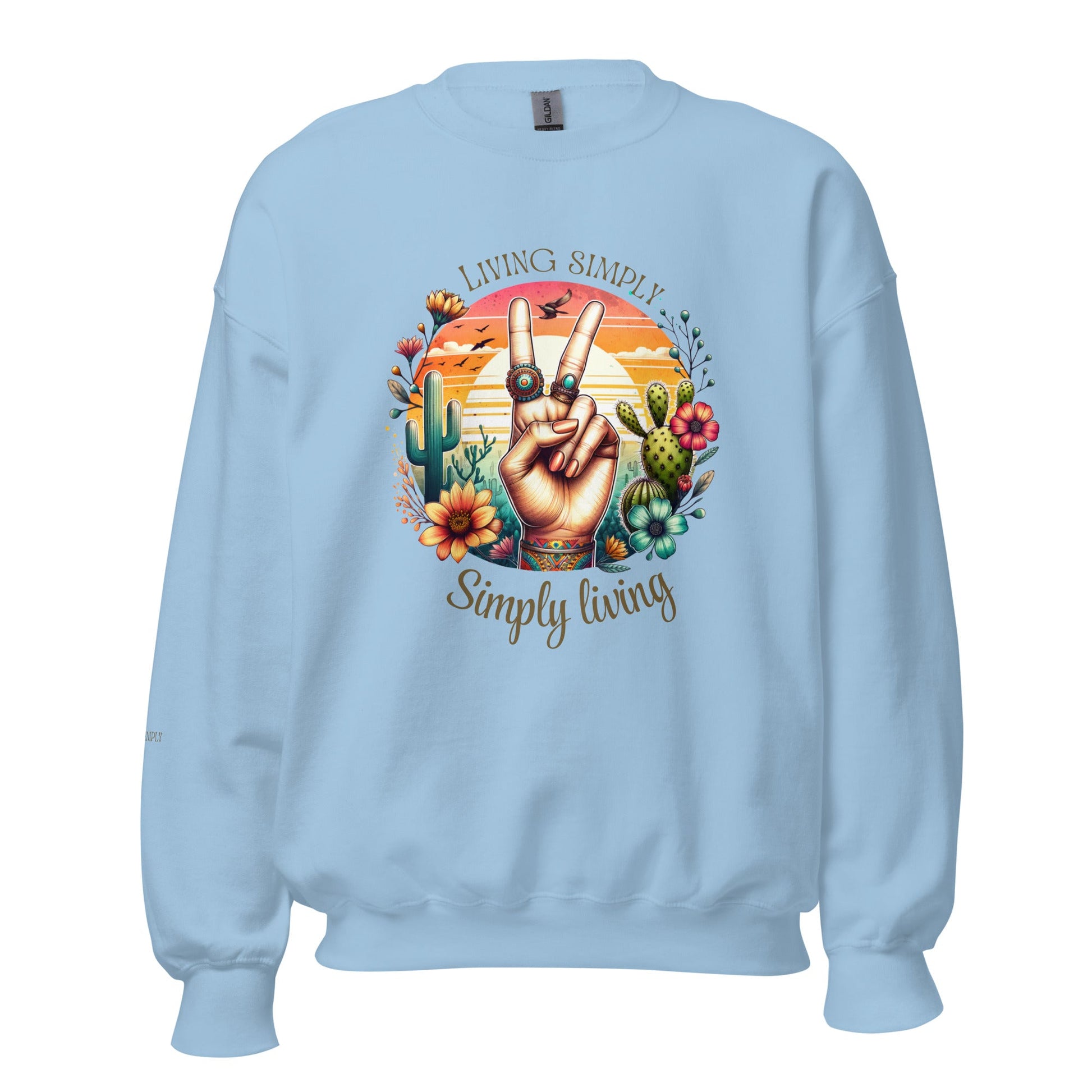 Simply Living Sweatshirt - RegSmegLifeVibes Sweatshirt