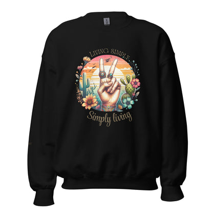 Simply Living Sweatshirt - RegSmegLifeVibes Sweatshirt