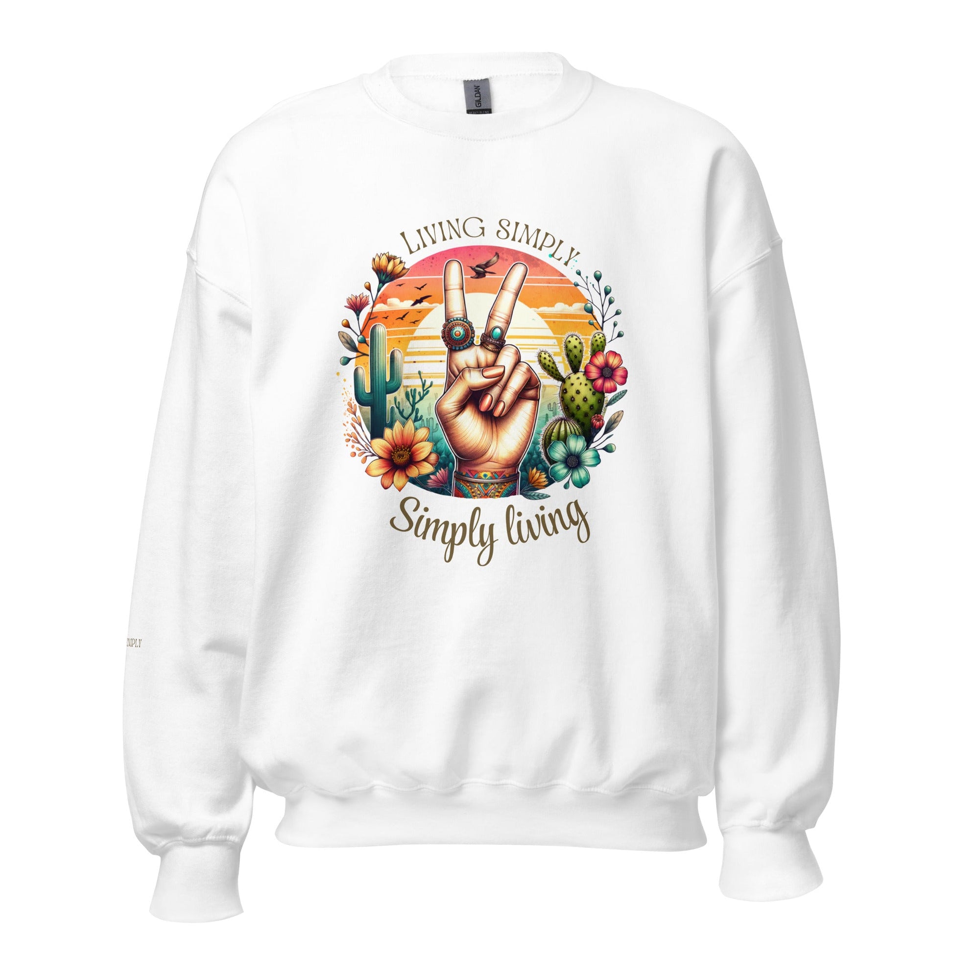 Simply Living Sweatshirt - RegSmegLifeVibes Sweatshirt