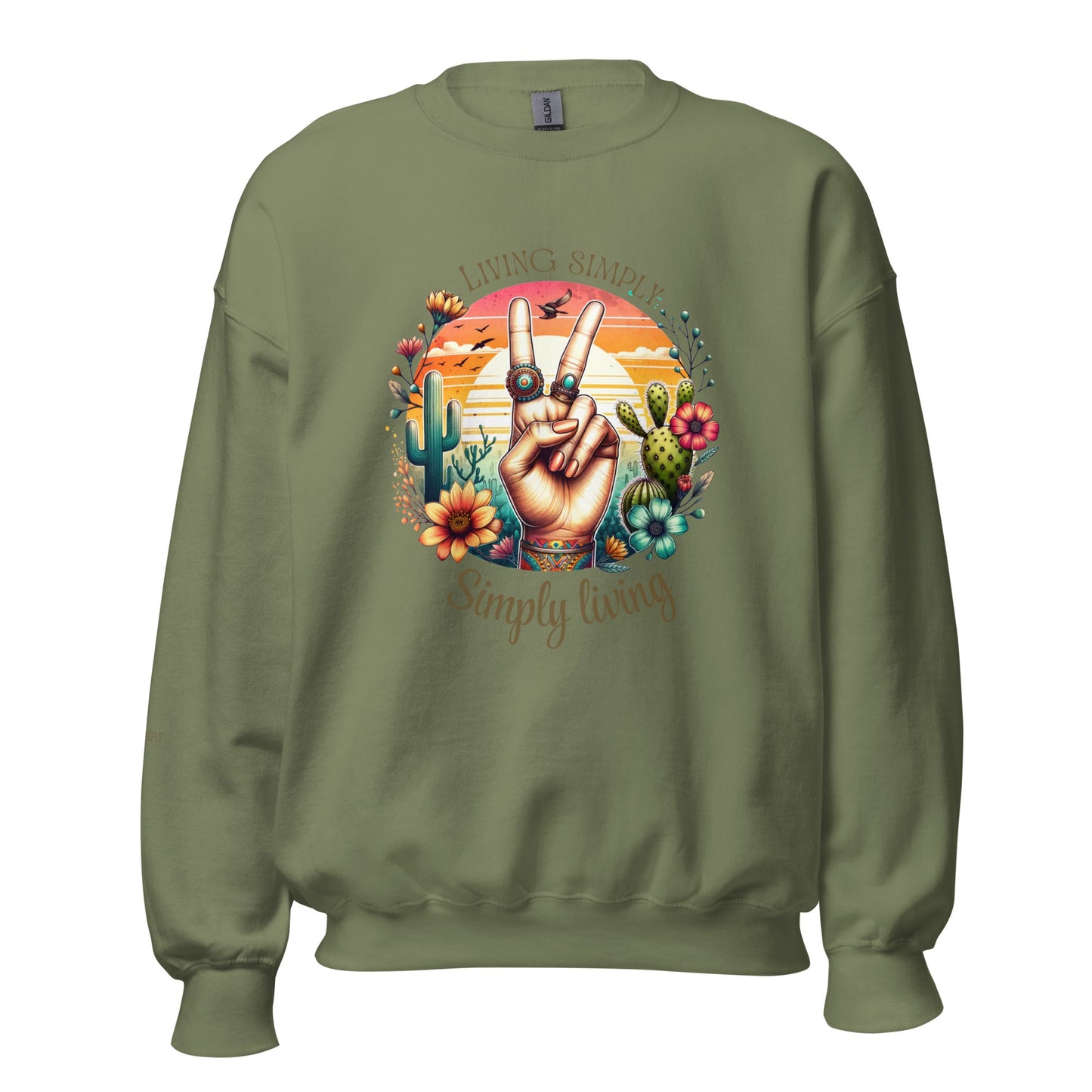 Simply Living Sweatshirt - RegSmegLifeVibes Sweatshirt