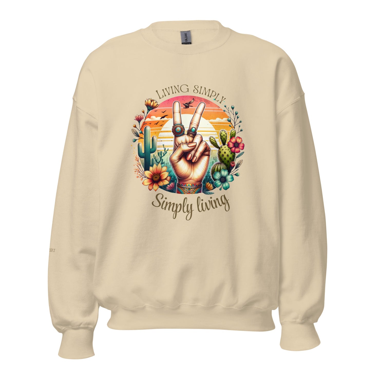 Simply Living Sweatshirt - RegSmegLifeVibes Sweatshirt