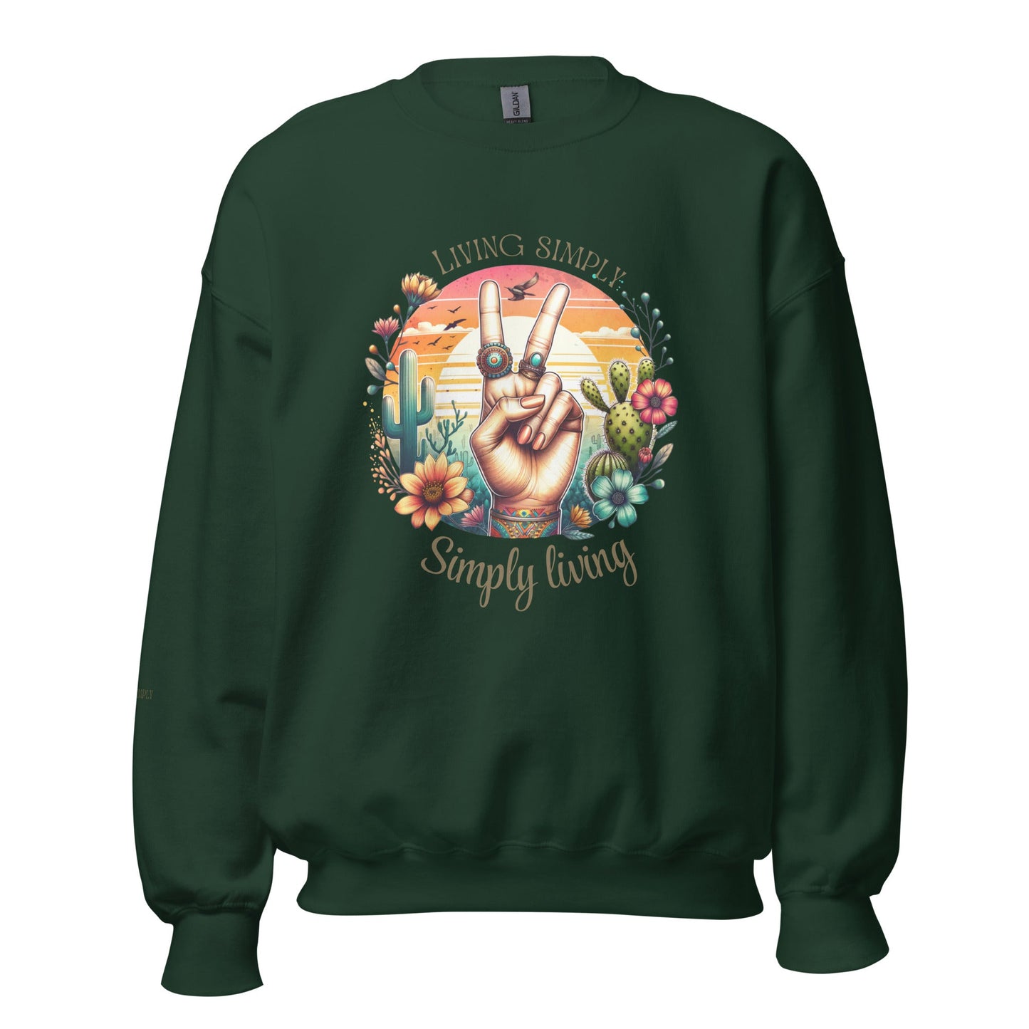 Simply Living Sweatshirt - RegSmegLifeVibes Sweatshirt