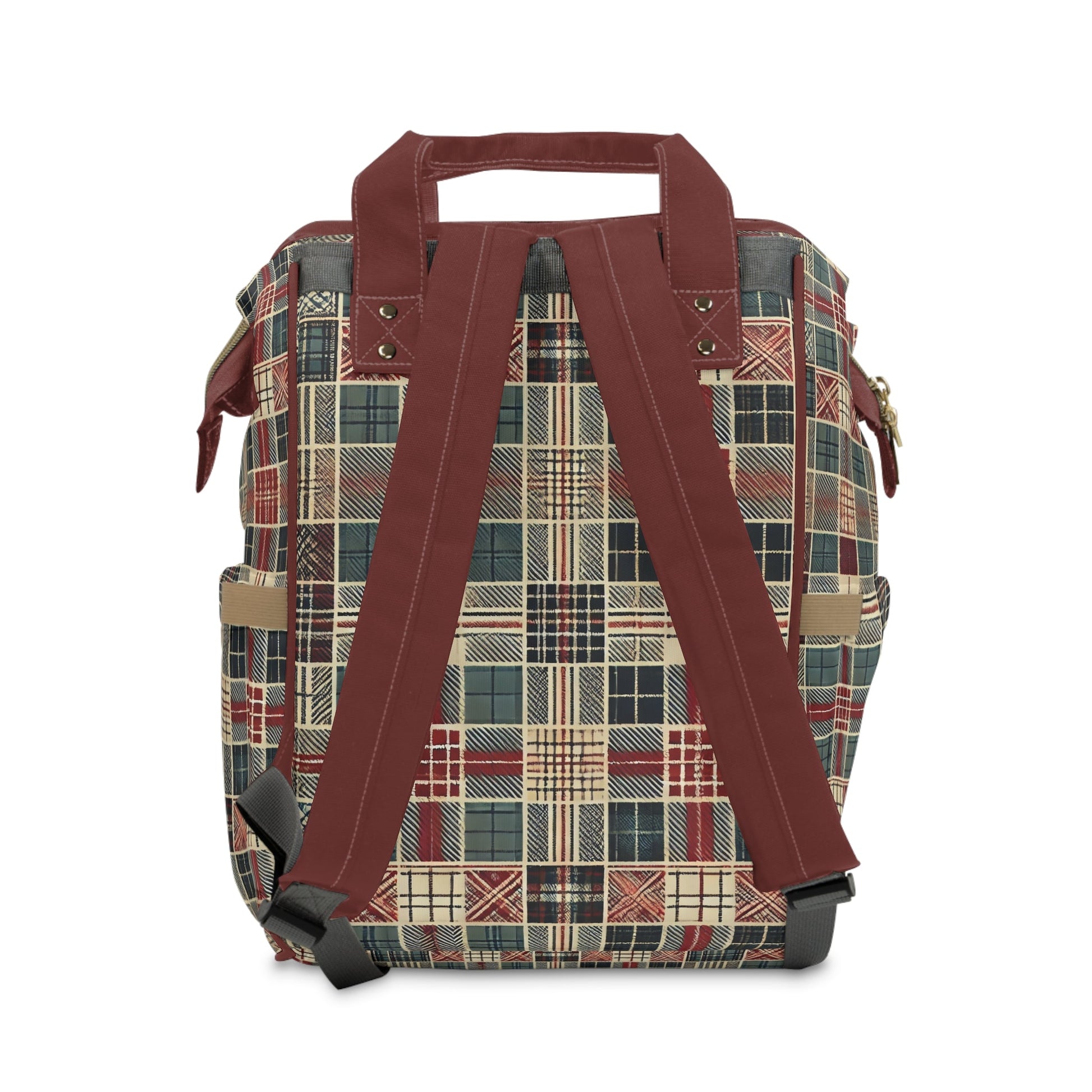 Stylish Checkered Plaid Pattern Print Trendy Backpack - RegSmegLifeBags