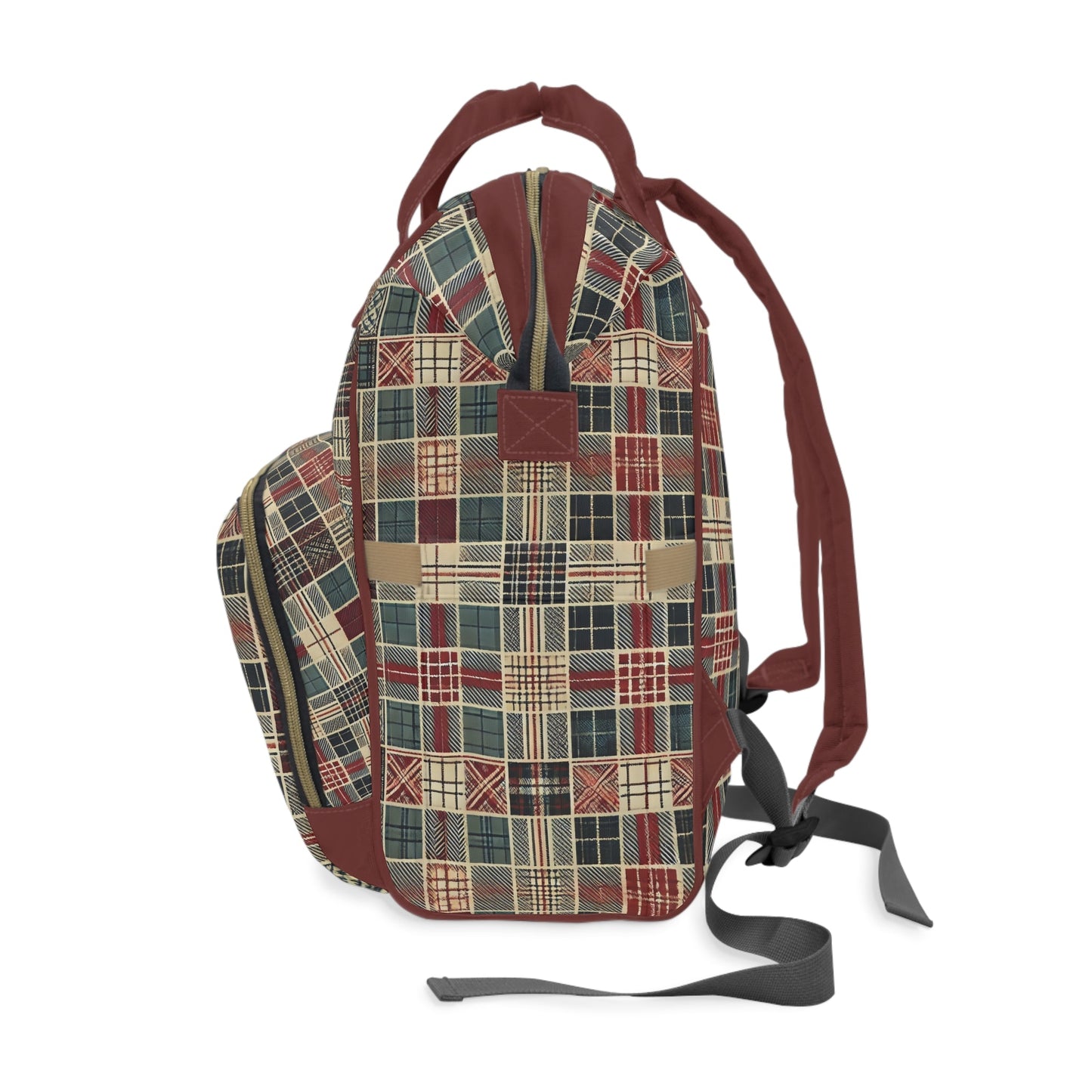 Stylish Checkered Plaid Pattern Print Trendy Backpack - RegSmegLifeBags