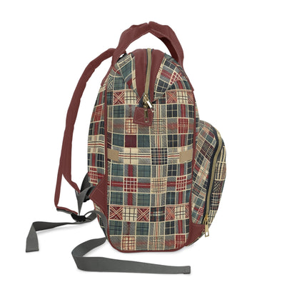 Stylish Checkered Plaid Pattern Print Trendy Backpack - RegSmegLifeBags