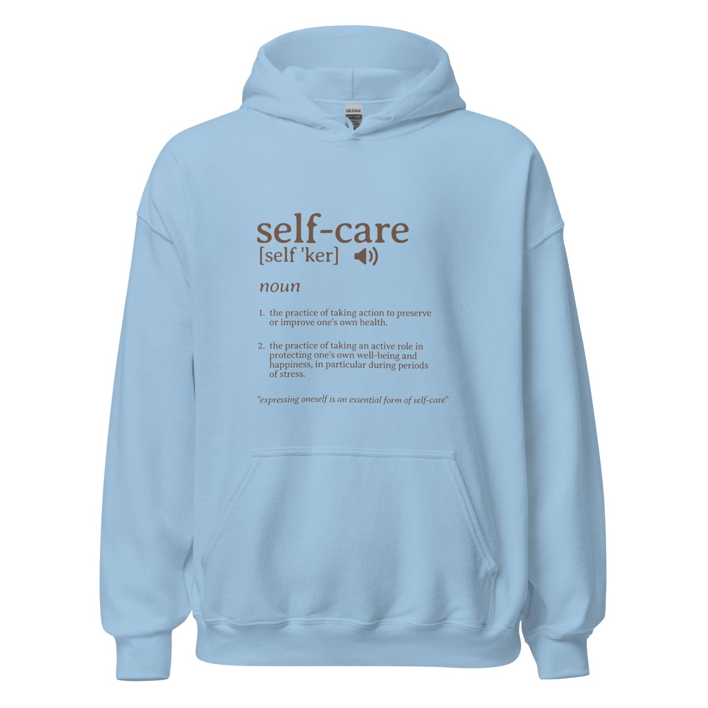 The Definition of Self - care Hoodie - RegSmegLifeVibes Hoodie