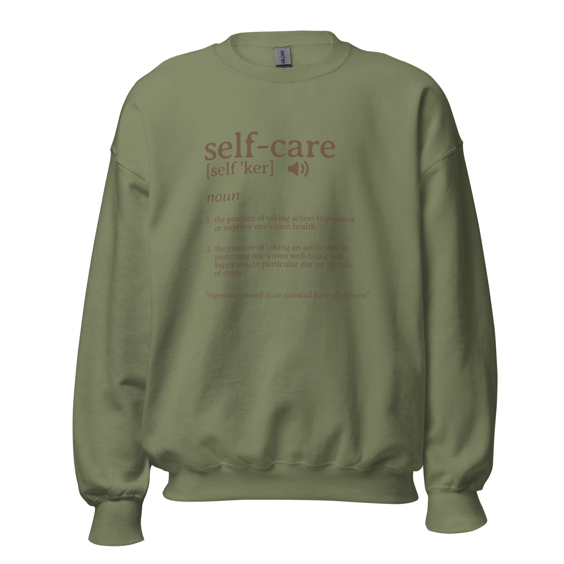 The Definition of Self - care Sweatshirt - RegSmegLifeVibes Sweatshirt