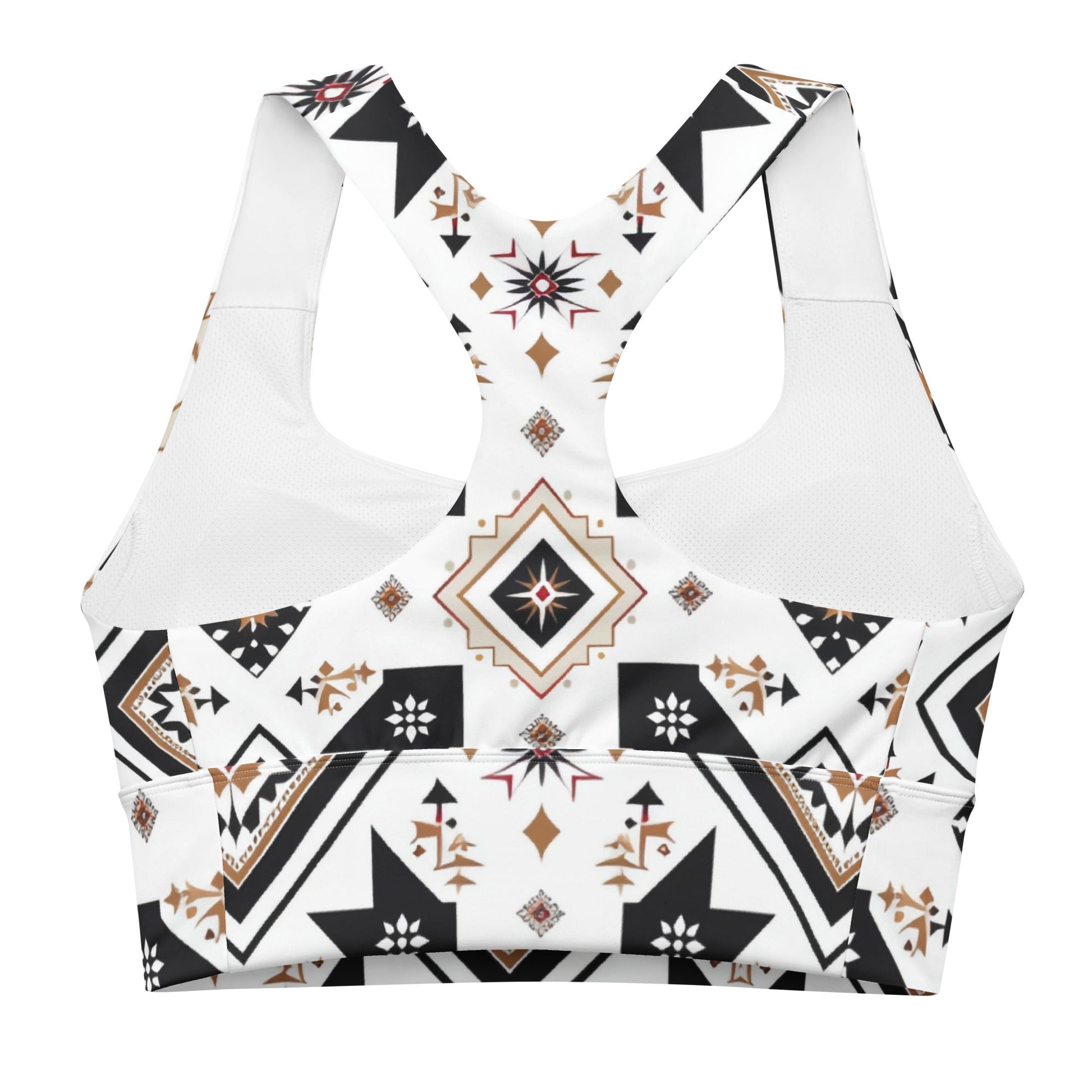 Tribal Geometric Sports Bra – Stylish and Supportive Activewear - RegSmegLife