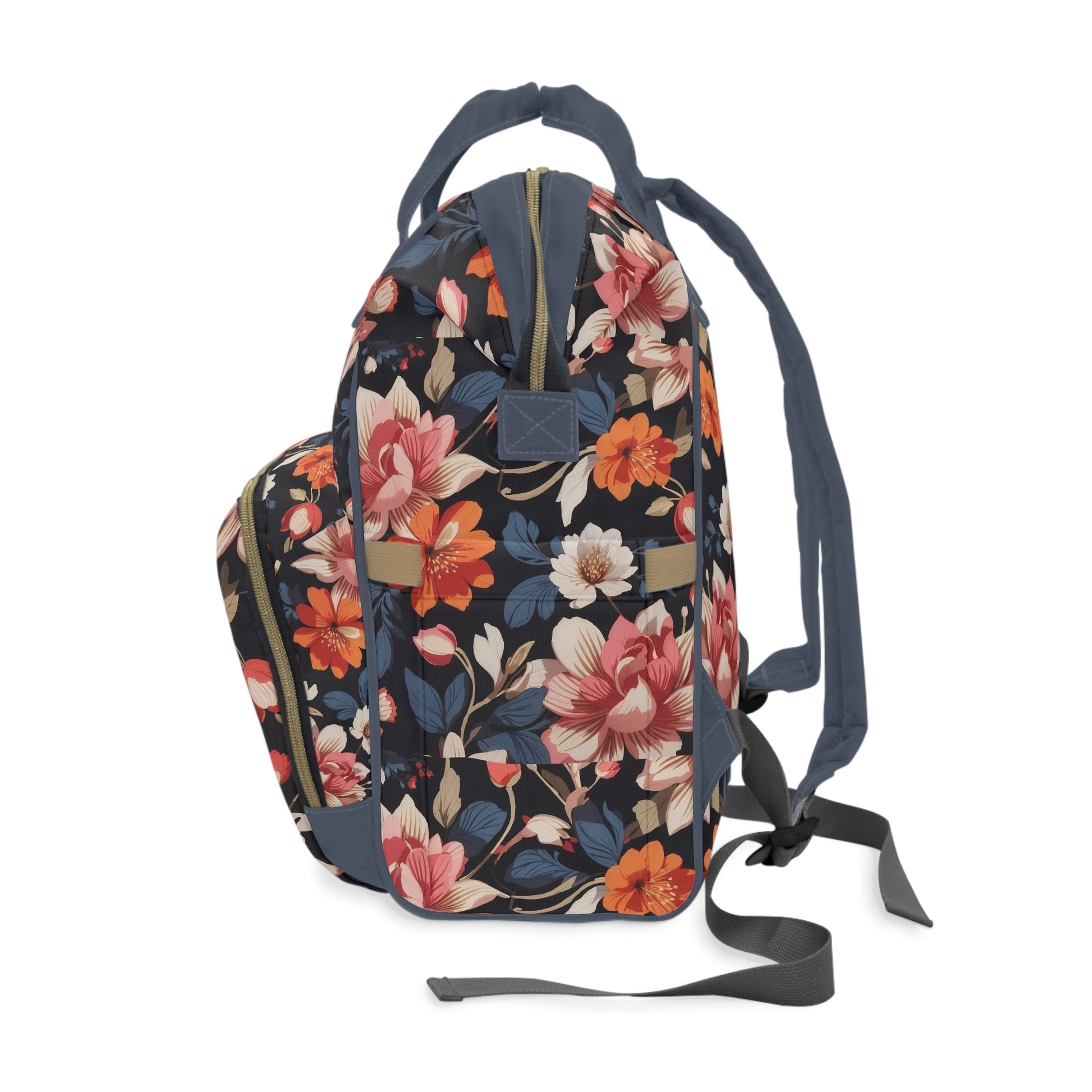 Vibrant Floral Pattern Large Capacity Travel Backpack - RegSmegLifeBags