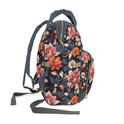 Vibrant Floral Pattern Large Capacity Travel Backpack - RegSmegLifeBags