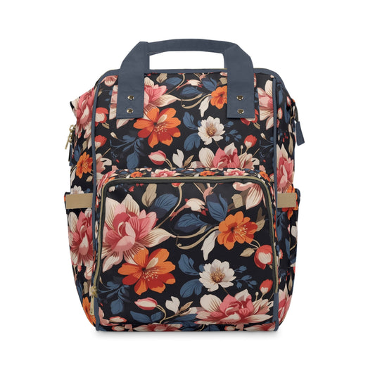 Vibrant Floral Pattern Large Capacity Travel Backpack - RegSmegLifeBags