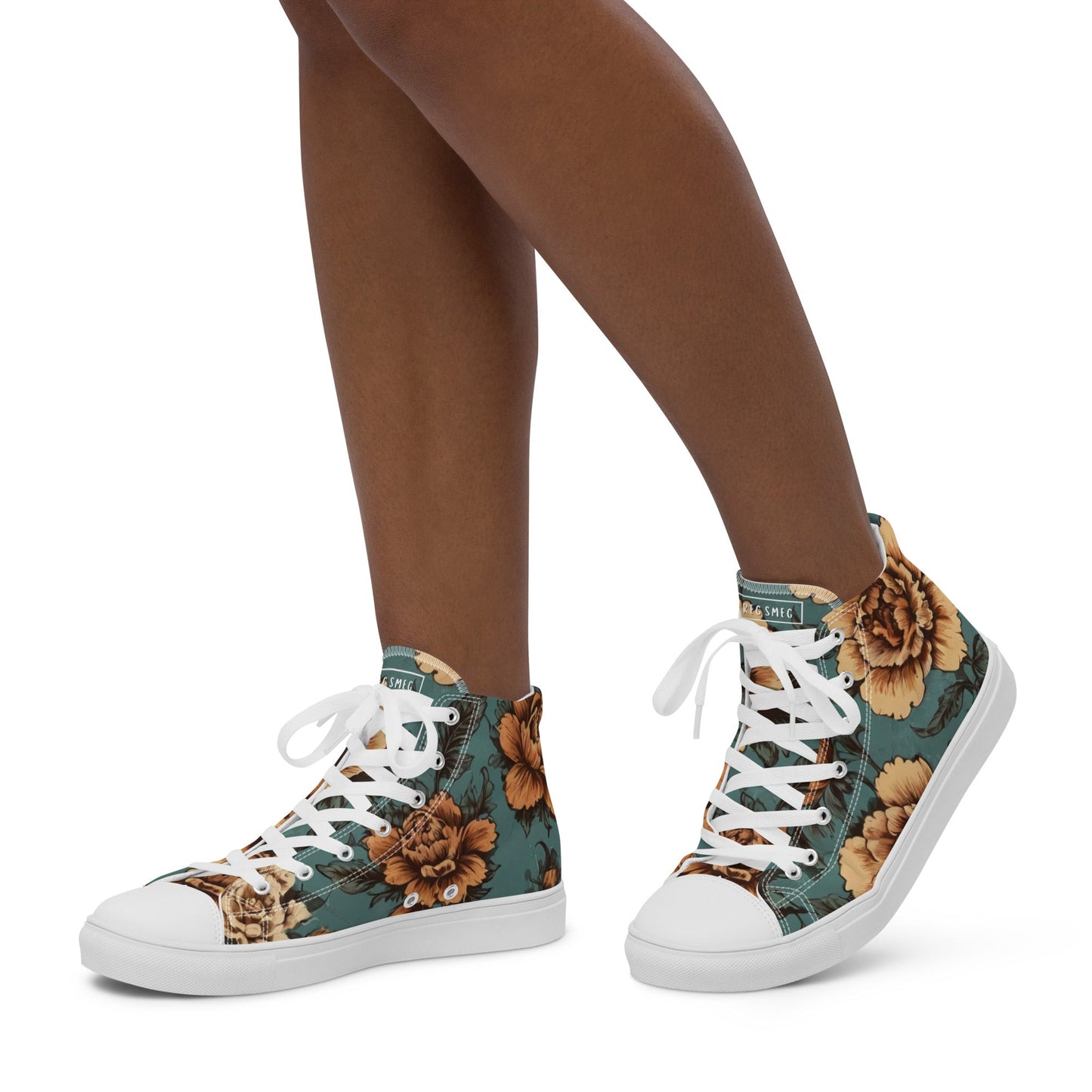 Women’s High Top Canvas Floral II - RegSmegLifeWomen Shoe